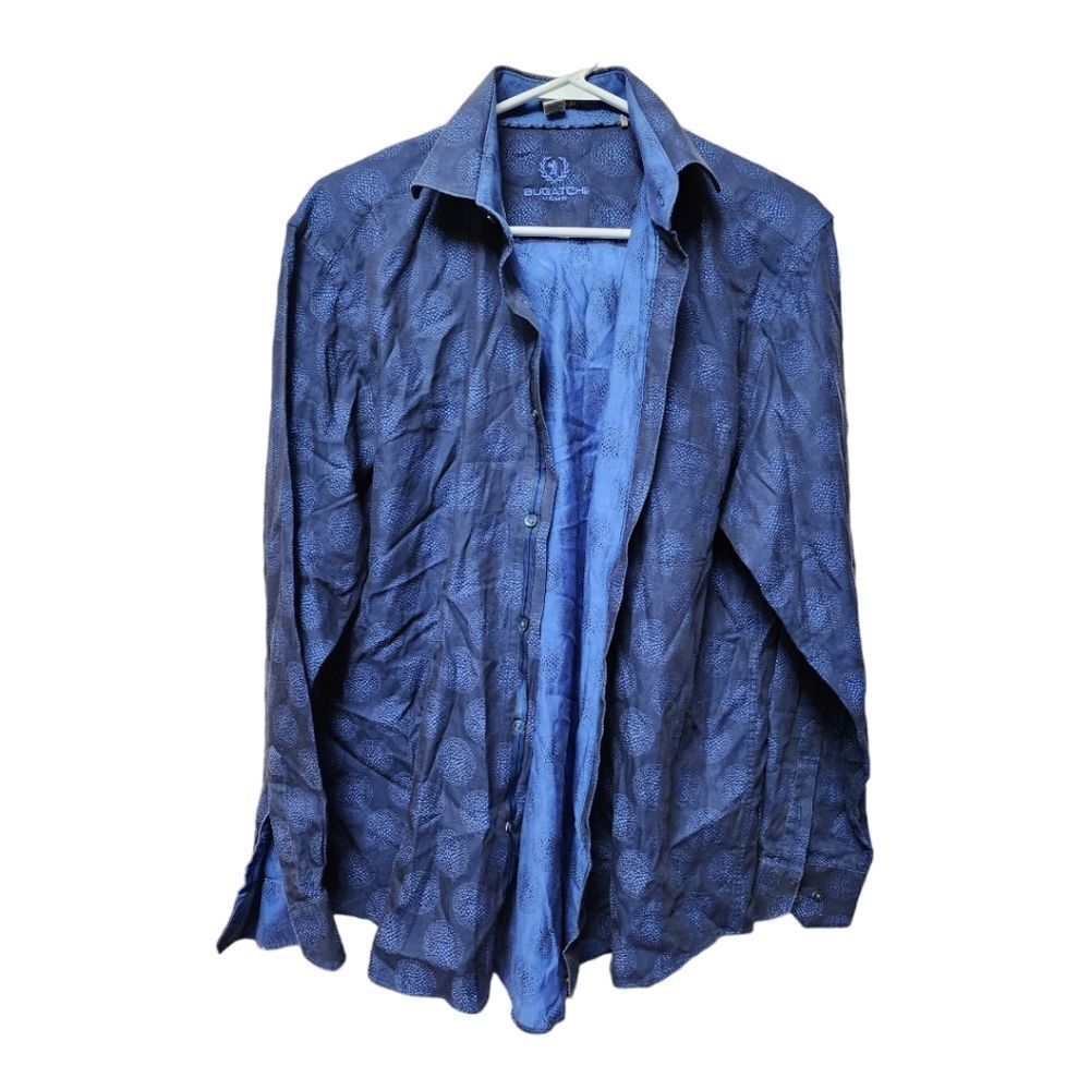3024 - Bugatchi Uomo Patterned Button Down Shirt classic fit